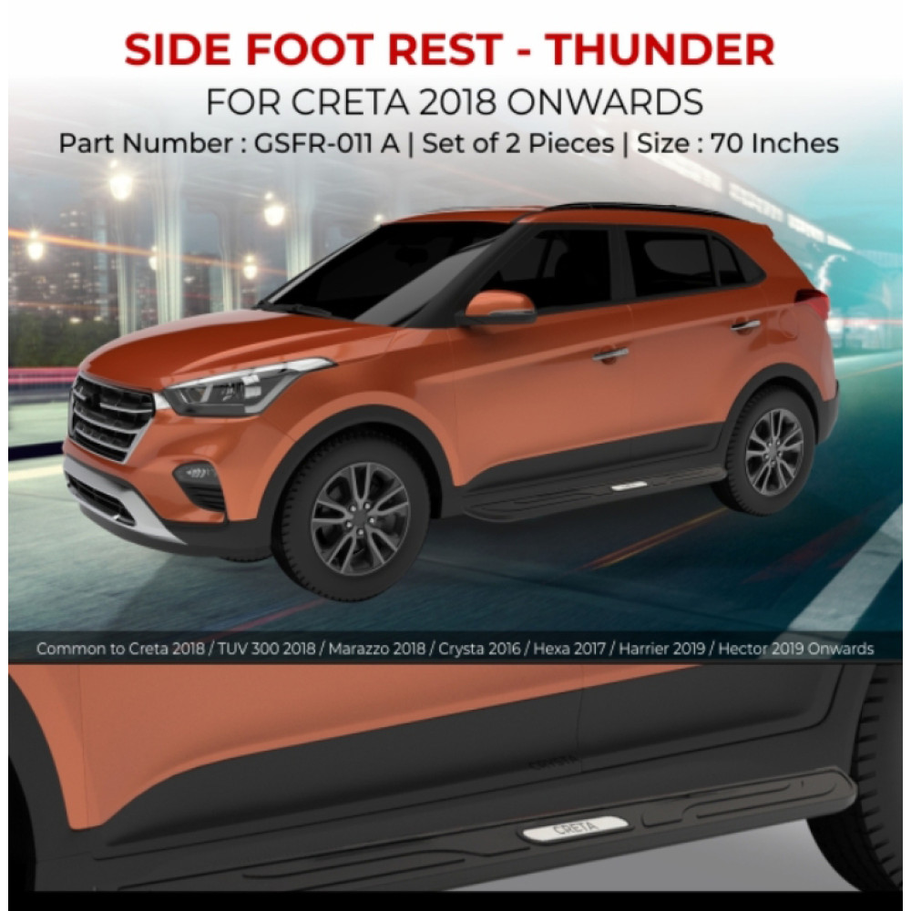 Door & Bumper Guards Buy Hyundai Creta Side Foot Rest